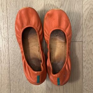 Used Tieks Size 7.5 - Orange/Red
